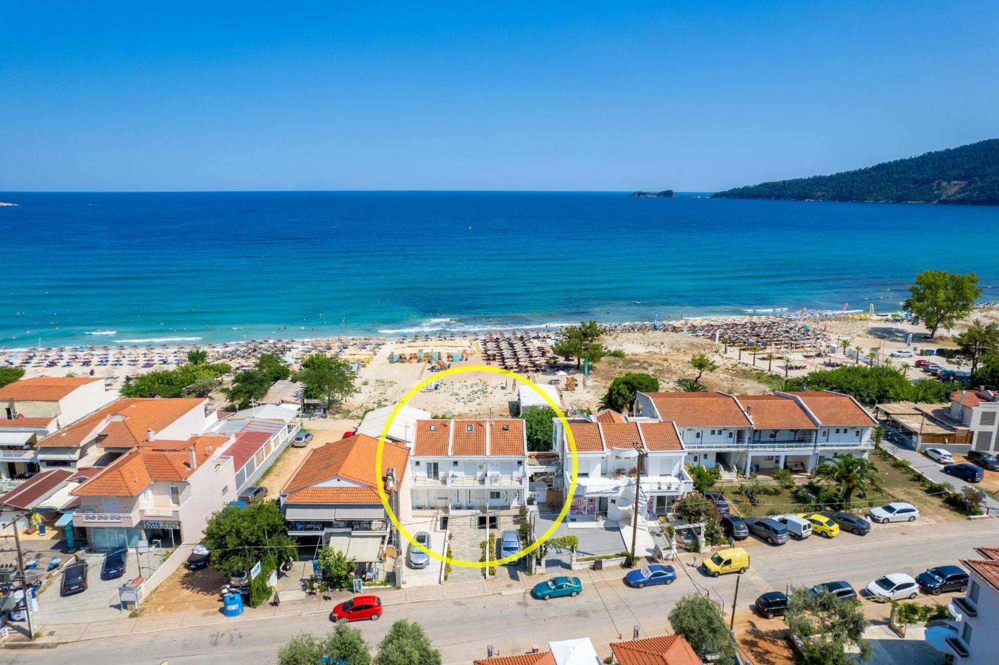 Artemis Beach Apartments Chrisi Ammoudia Eksteriør billede