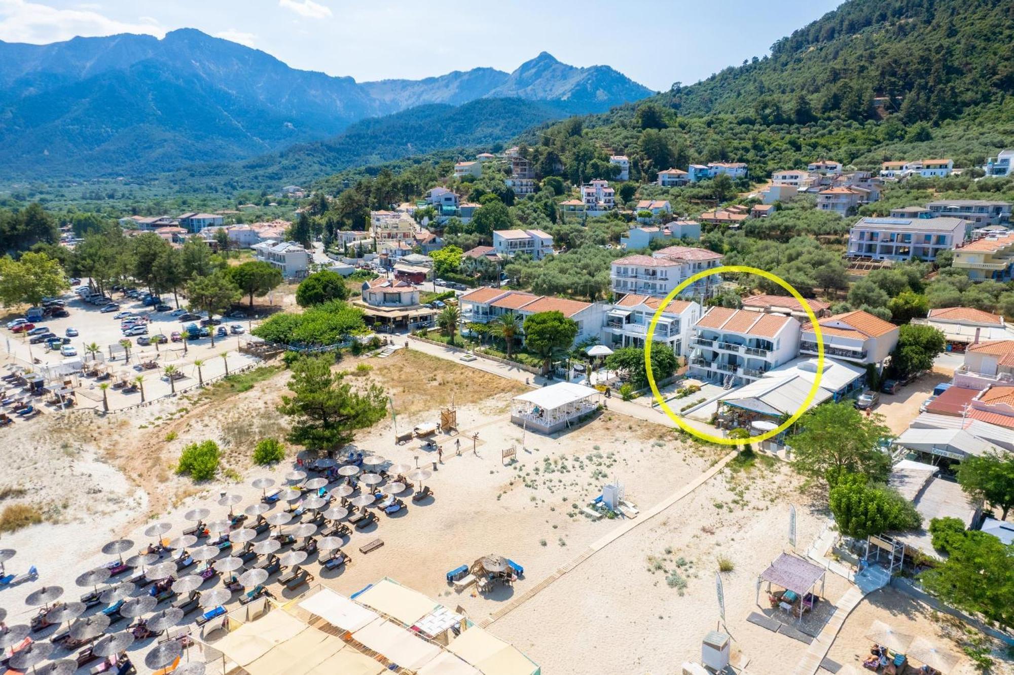Artemis Beach Apartments Chrisi Ammoudia Eksteriør billede