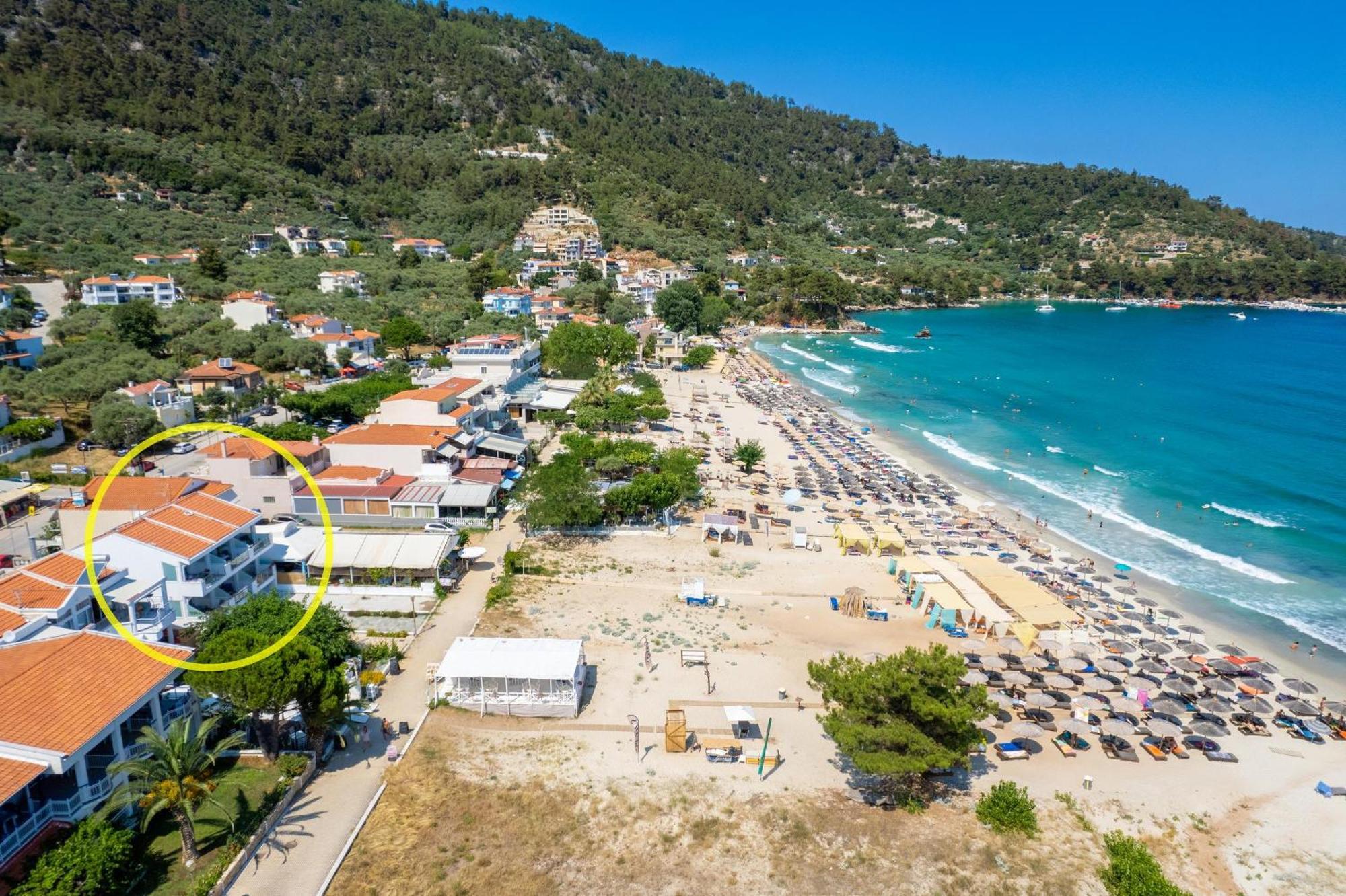 Artemis Beach Apartments Chrisi Ammoudia Eksteriør billede